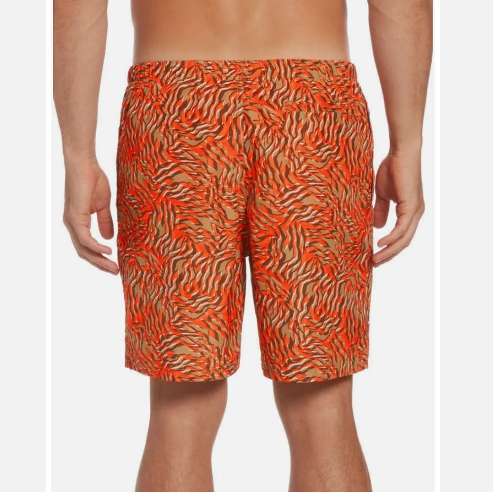 Nike Men's NWT Orange Wild Packable Volley Swim Trunks/Shorts Size Small